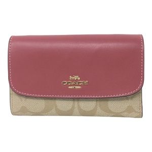COACH NWT Medium Envelope Wallet In Signature